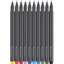 FABER-CASTELL Finepen Grip Fineliner 0.4 mm Mehrfarbig