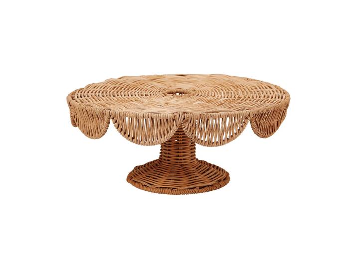 Pick a Poppy Plat de service Scallop Cake Natural, 30x12 cm