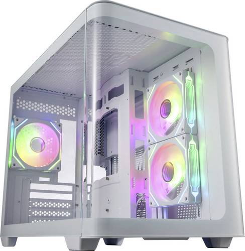 FSP Fortron POC0000244 Midi-Tower Gaming-Gehäuse Weiß Seitenfenster