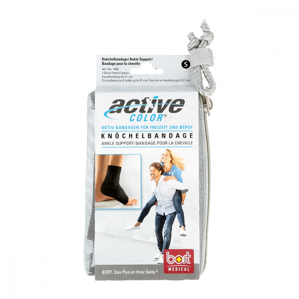 Bort GmbH Bort Activecolor Knöchelbandage small schwarz 06914907