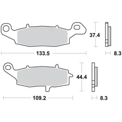 Unimed Pharma, Bremsbeläge, (Sintermetall)