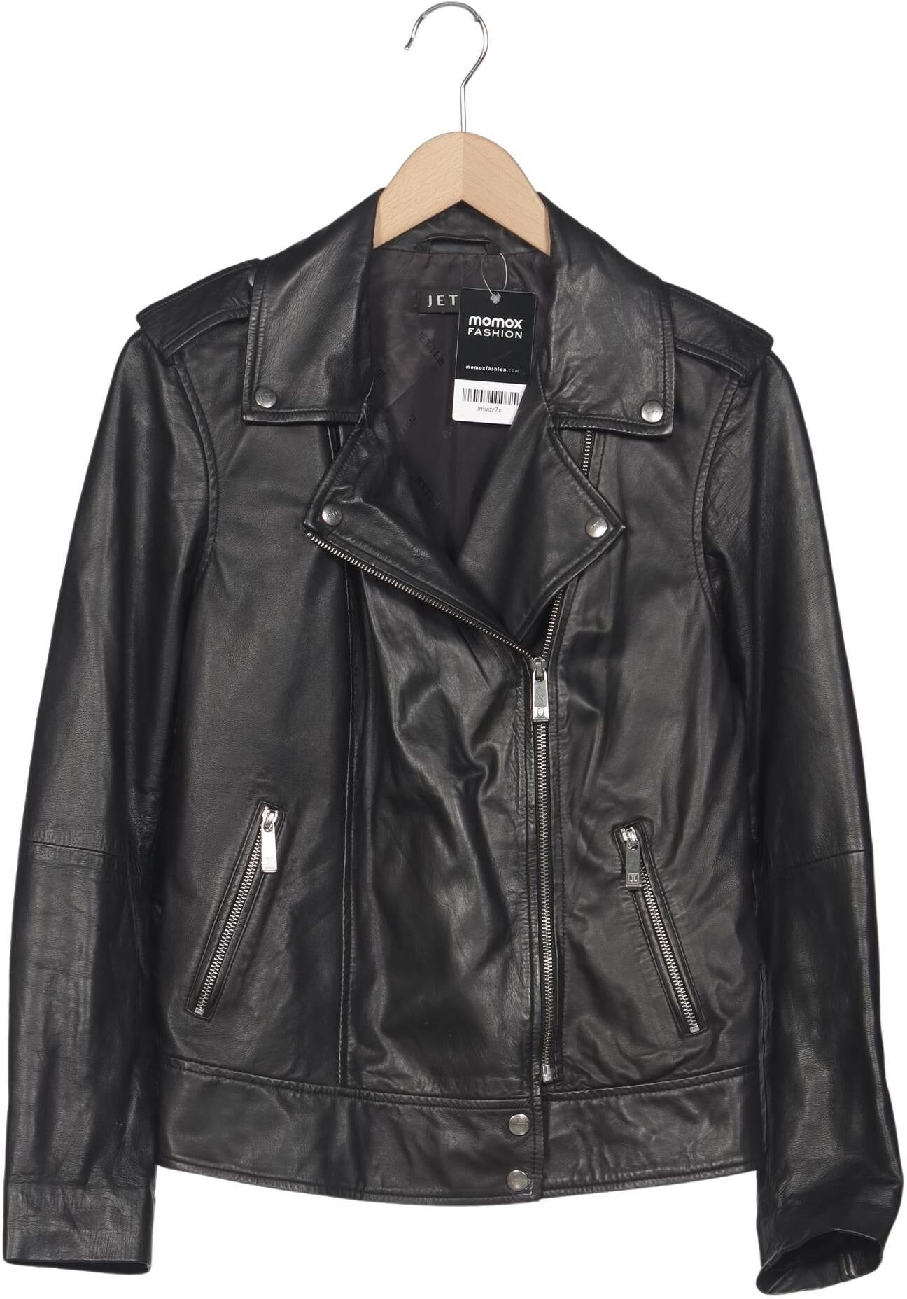 JOOP! Jette Jette Joop Damen Jacke, Schwarz, Gr. EU 40, Leder / Synthetik - Second Hand