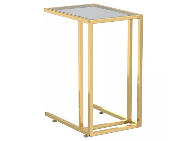 VidaXL - Computer-beistelltisch glas, One Size, Schwarz