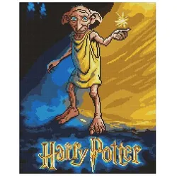 Ideyka Diamond Painting mit Rahmen Harry Potter: Dobby-Poster 40 x 50 cm
