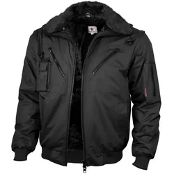 Pilotenjacke 4in1 wasserfest - S - schwarz