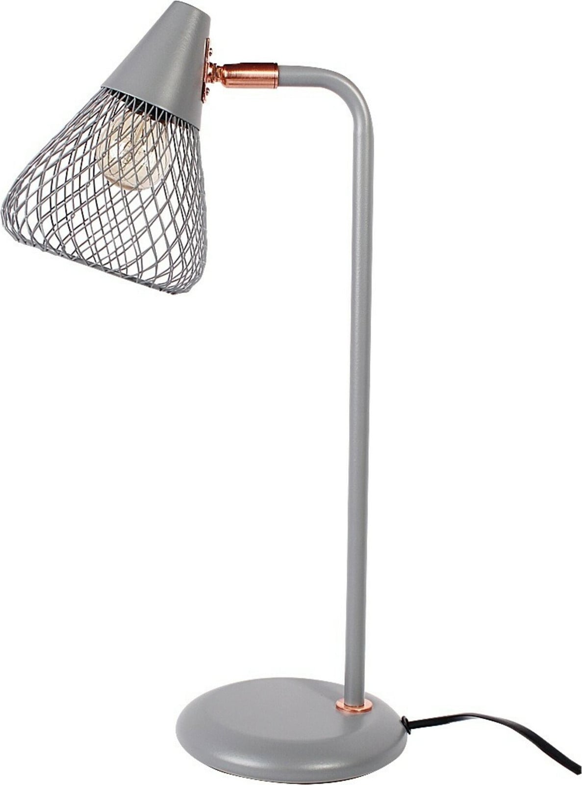 Rabalux Fanny Tafellamp, Grijs-Goud, E14, Hoogte: 46 cm