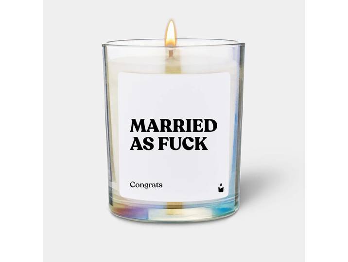 Duftkerze Flowery married as fuck - congrats