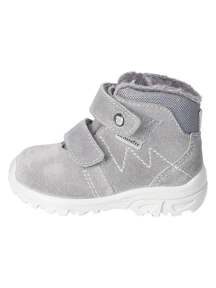 PEPINO Leder-Boots in Grau - 21