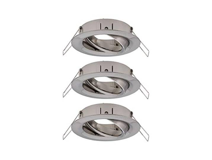 Paulmann 92485 Einbauleuchte Choose Spot schwenkbar Deckeneinbaustrahler Einbaulampe ohne Leuchtmittel Alu, Eisen Gebürstet, Max. 3 x 10W