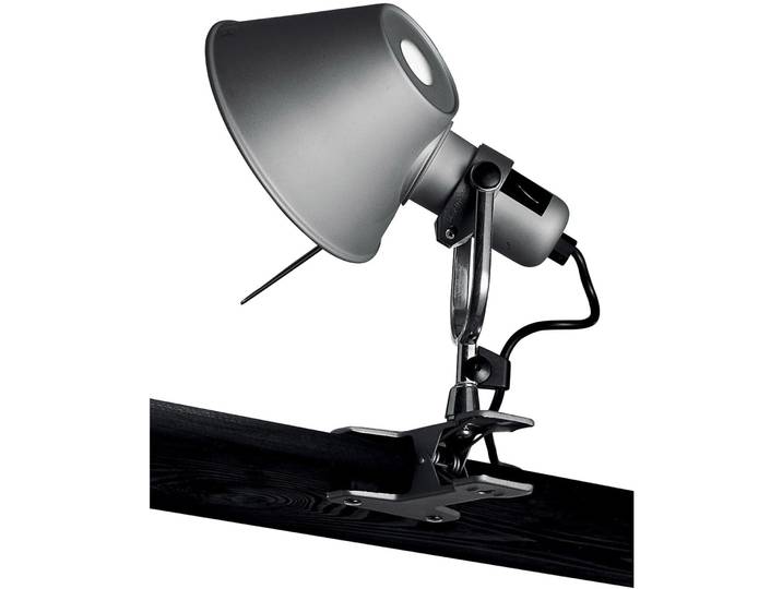Artemide Designer-Wandlampe Tolomeo Pinza alufarbig Aluminium/Stahl 593 lm - LED - Lichtfarbe: Extra warmweiss - Designer-Wandlampe- LED