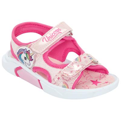 Sandale DISNEY "UNICORN", Mädchen, Gr. 28, pink, Textil, Schuhe Sandale