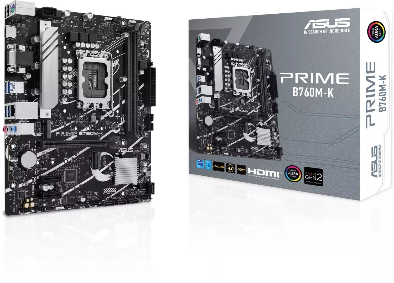 ASUS PRIME B760M-K mATX Mainboard - Sockel 1700