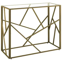 KONSOLENTISCH Glas gold Orland