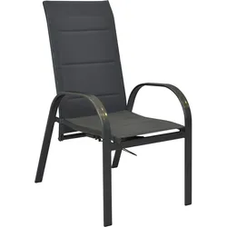Stapelsessel-Set Amalfi 2er- Set ca. 59x107 cm Anthrazit