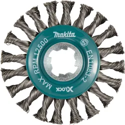 Makita Rundbürste, 115 mm - gezopft - verzinkter Stahl - X-LOCK - D-73405