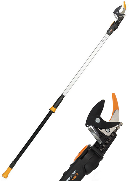 Fiskars UPX86 - Profi-Teleskop-Schneidgiraffe für den Baumschnitt - Schaft 240/400m - Ø 32mm