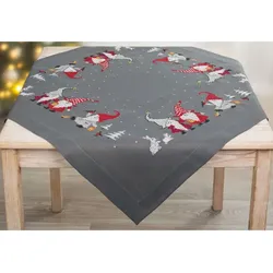 Stickmitteldecke "Wichtelwald"