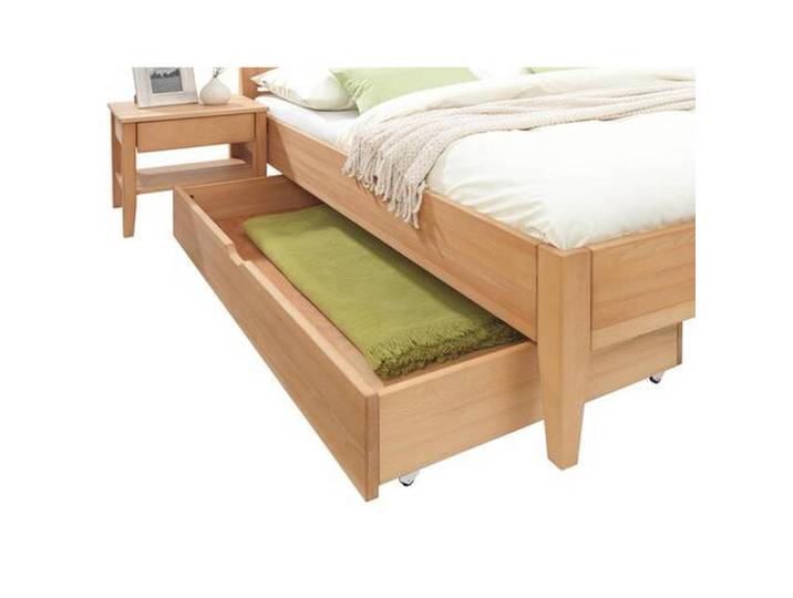 Linea Natura Bettkasten, Buche, Holz, Buche, massiv, 150x21x80 cm, Schlafzimmer, Betten, Bettkasten