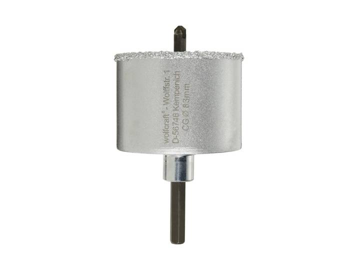 Wolfcraft Hartmetall-Lochsäge HM 83 mit Schaft und Bohrer ⌀ 8 cm