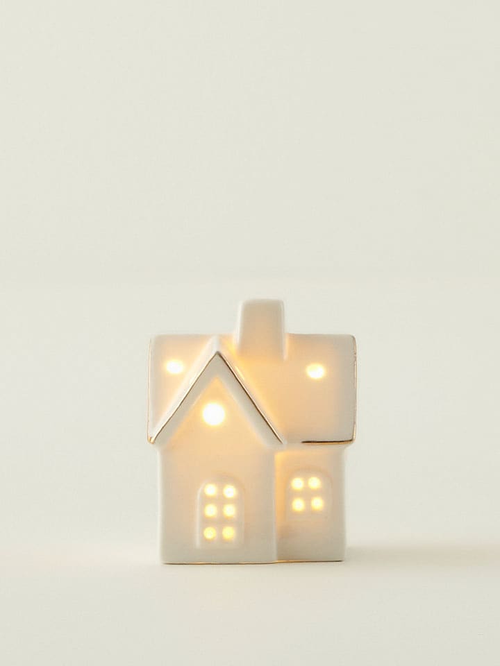 BELLA MAISON Dekoobjekt mit LED-Beleuchtung in Creme - (B)5 x (H)7 x (T)5 cm - onesize