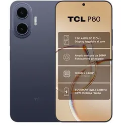 TCL P80 (128 GB, Midnight Blue, 6.83", Dual SIM, 5G), Smartphone, Blau