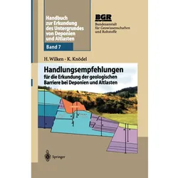 Handbuch zur Erkundung des Untergrundes von Deponien und Altlasten, Fachbücher von Hildegard Wilken, Klaus Knödel