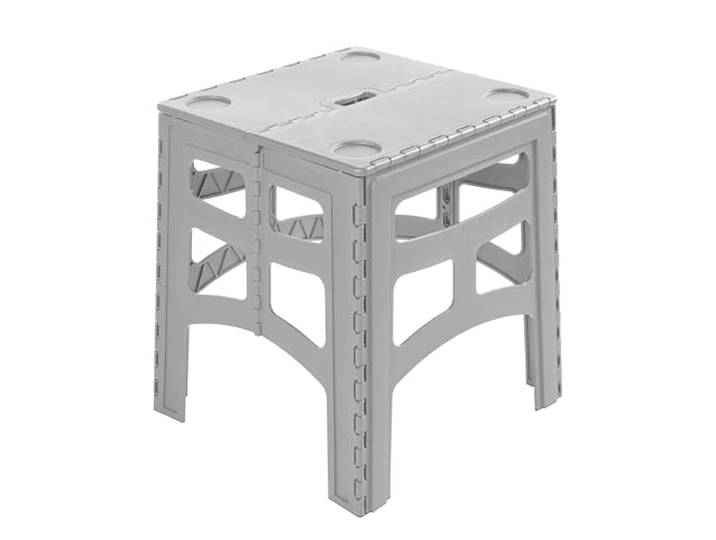 keeeper Timo Faltbarer Tisch, Bis 80 kg Tragkraft, Zusammenklappbarer Tisch für draußen, Wetterfest, Grau (Nordic Grey)