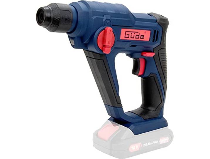 Güde 58507 BH 18-0 Marteau perforateur sans fil (18 V\, vitesse de frappe de charge 0-5000 1/min\, 1\,2 J)