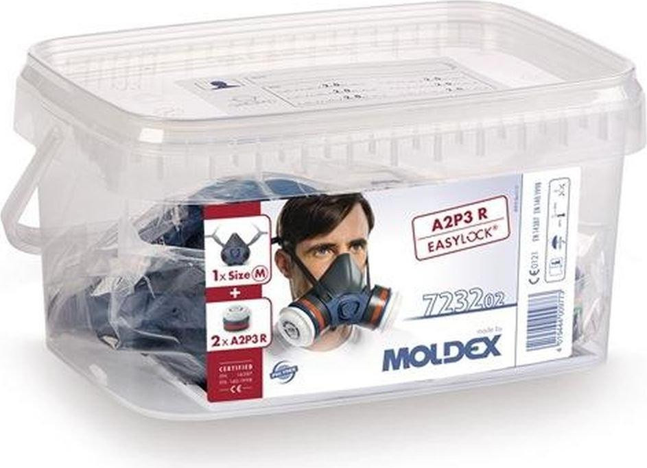 Moldex Ademhalingsbeschermingsbox met 723202, 1x 700201 en 2x A2P3 R filters