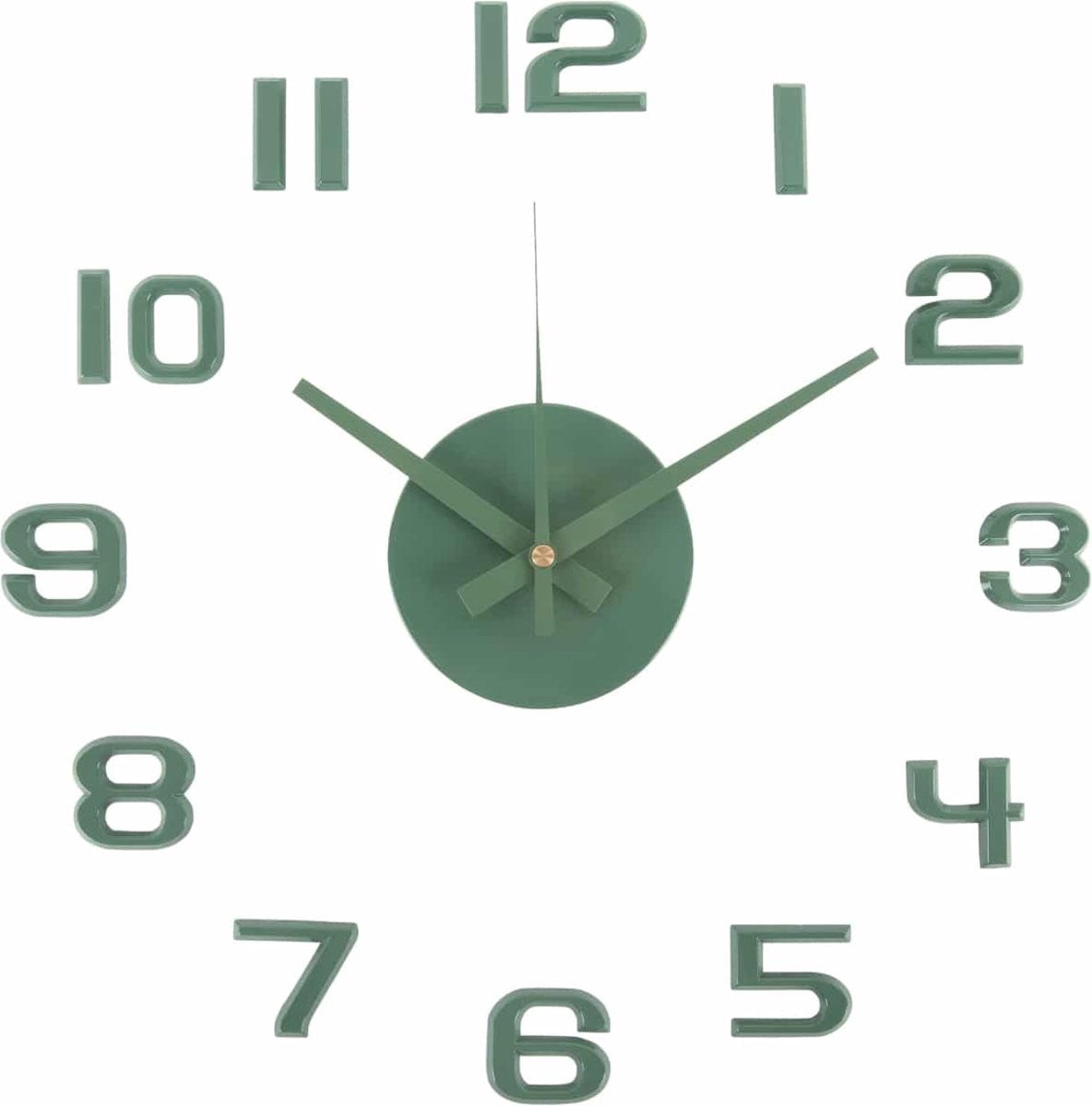 Karlsson Wandklok Diy Sunset Numbers - Groen - Ø35cm - Scandinavisch Design