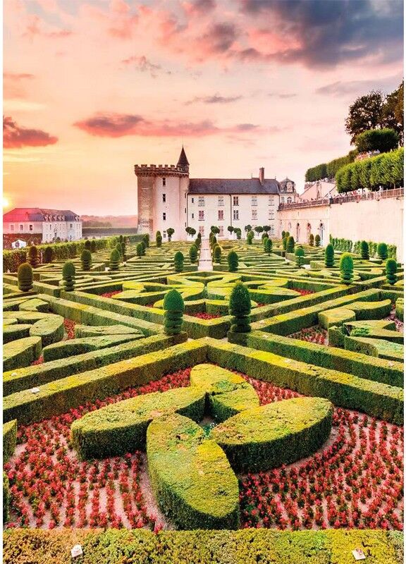 Puzzle 1000 pièces Collection Évasion : Château de Villandry - Nathan