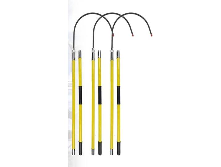 Isolierter Haken for Hochspannungs-Elektroarbeiten, 3 bis 10 Fuß, leichter Anti-Stromschlag-Stab(9.8ftx220kvx3pack)