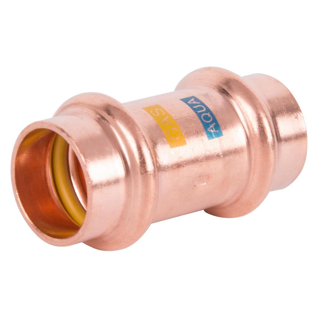 Magni Pressfittings Kupfer V Konturen Alle Varianten Trinkwasser Gas Heizung (Muffe, 15) (Pressverbindung) (450001212)
