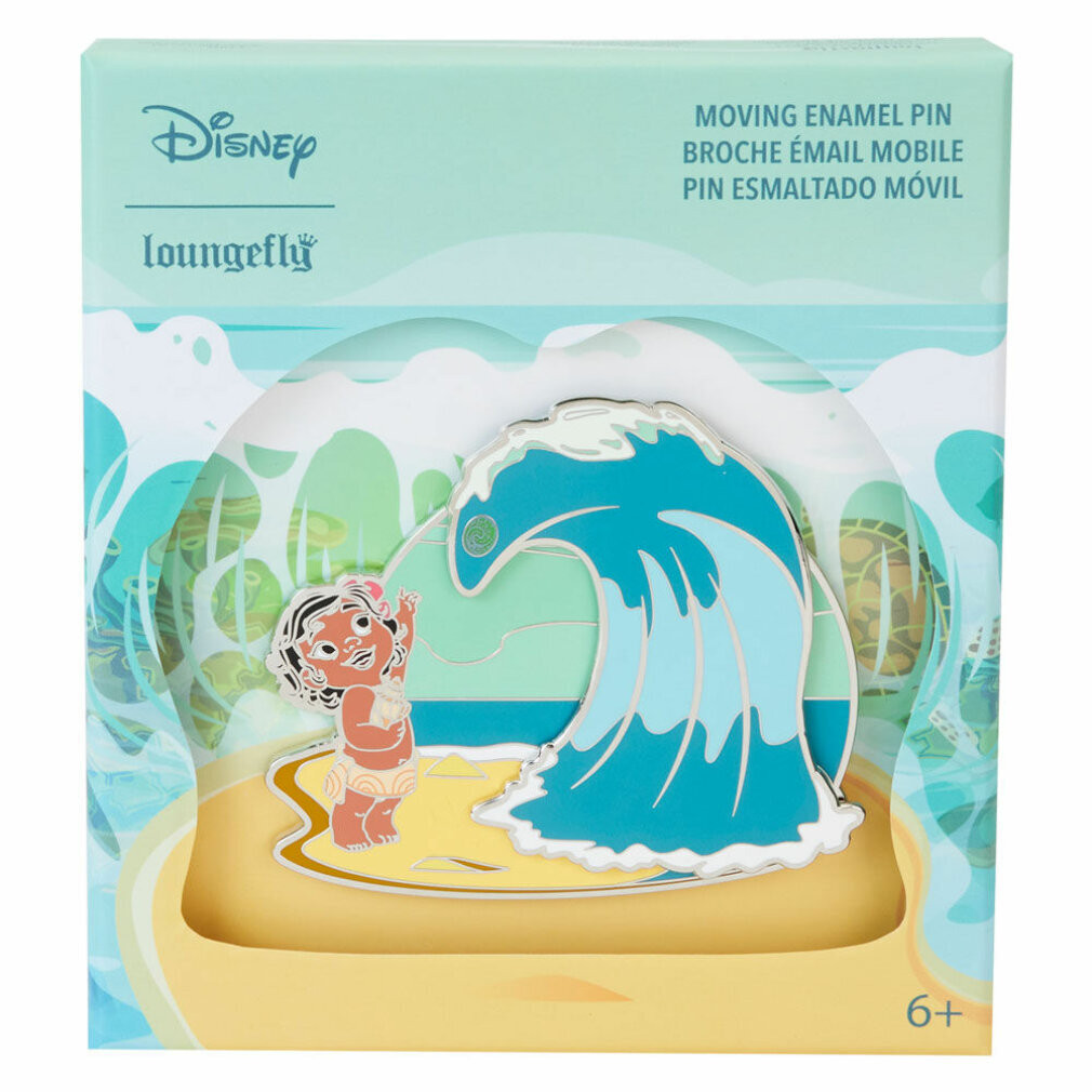 Loungefly Disney Vaiana Moana speld met oceaan golven thema accessoire