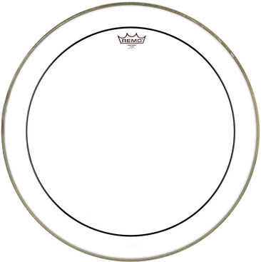 "Remo 22"" Pinstripe Clear Bass Drum "
