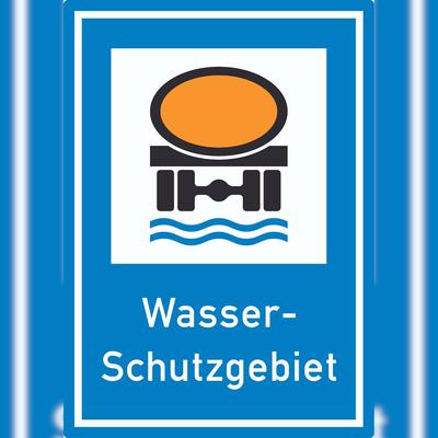 HB-Druck Wasserschutzgebiet Aufkleber A4 (210x297mm)