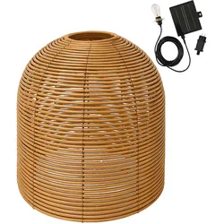Lumisky HANG BOHEME Solar-Pendelleuchte, 31 cm hoch, 5 m Polyrattan Beige