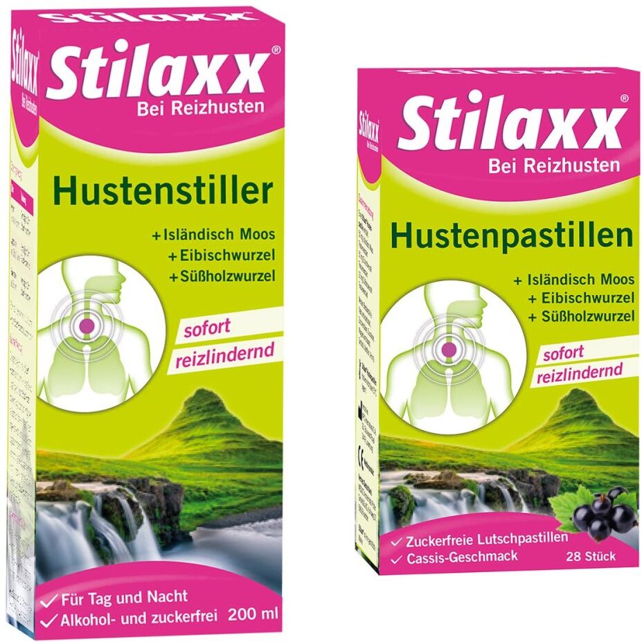 Medice Stilaxx Hustenstiller (200 ml) & Hustenpastillen (28 stk)