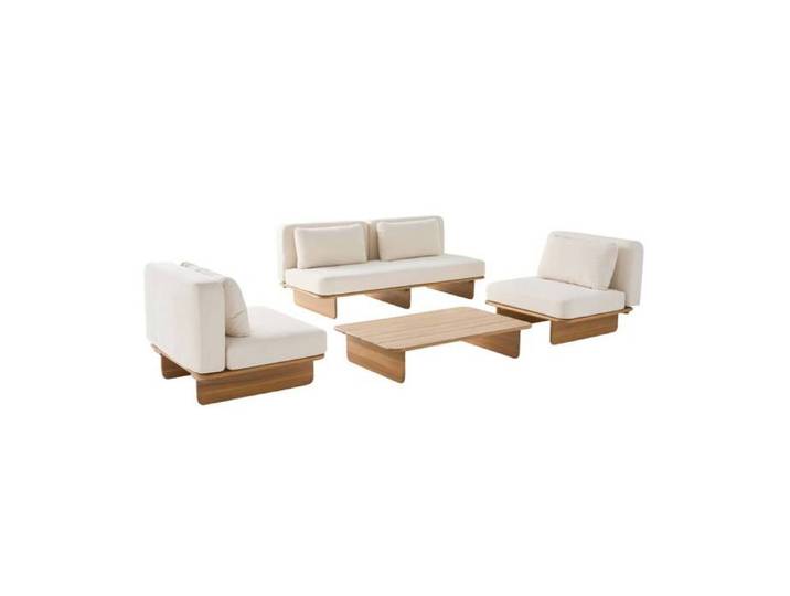 sweeek - Salon de jardin bois d'acacia 4 places ARMONIA