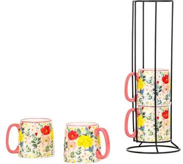 10 Strawberry Street Bella Espresso Demitasse Stack
