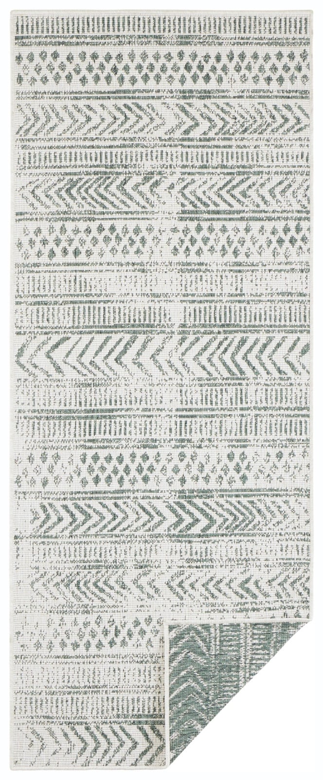 Hanse Home Biri vloerkleed boho-stijl, groen/beige/turquoise, 80 x 250 cm