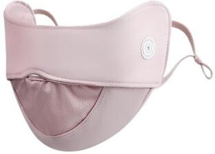 USA Free Shipping Shop Ice Silk UV Protection Face Mask For Women Breathable Mesh Sunscreen Sports Cover pink