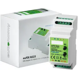 Eutonomy euFIX R223 DIN adapter (with button), Elektronikzubehör + Gehäuse, Weiss
