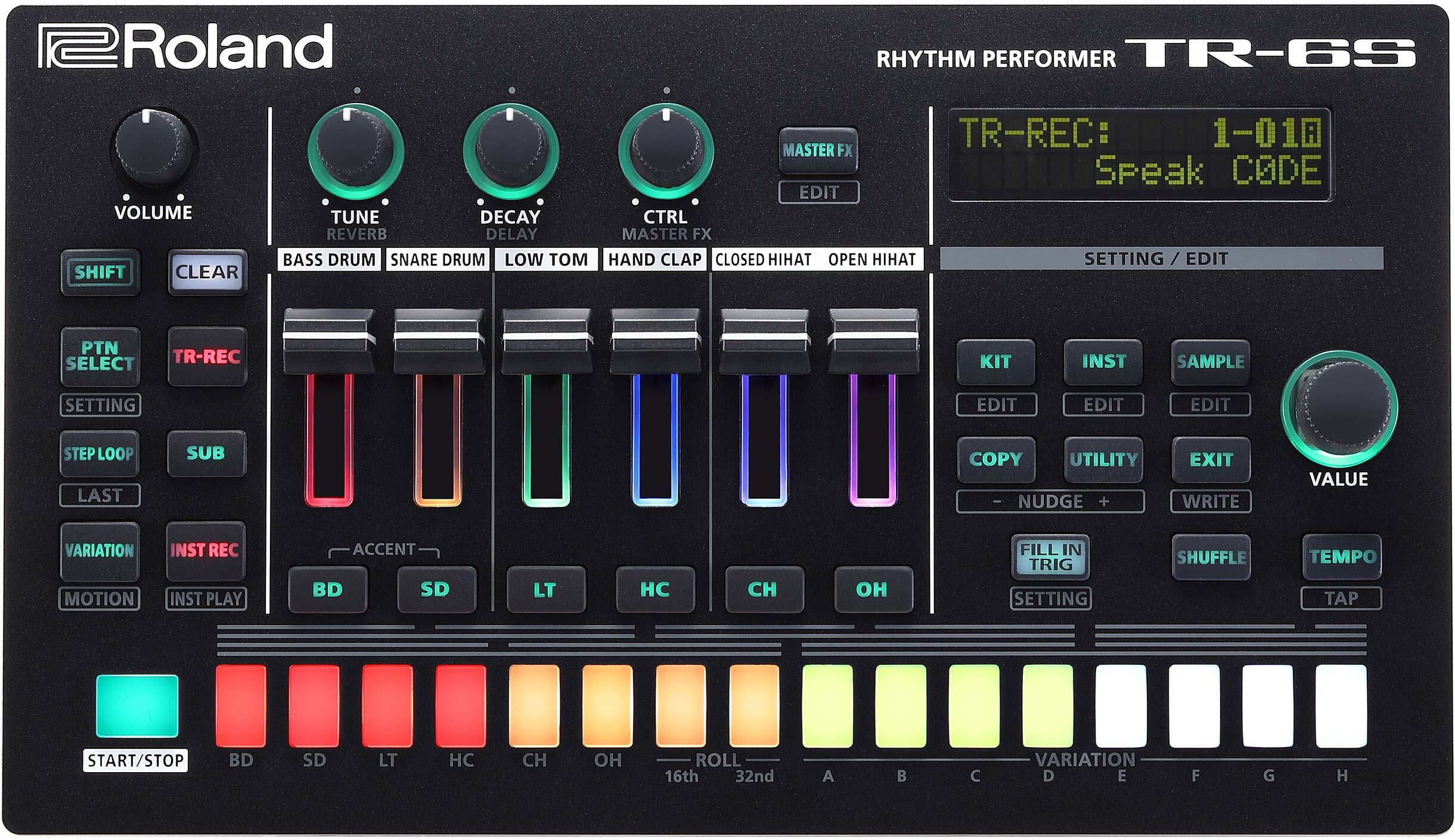 Roland TR-6S BEAT MACHINE 300 Samples WAV + 6 Partes