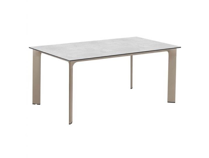 Kettler Diamond Gartentisch 160x95cm Aluminium/HPL Taupe Hellgrau