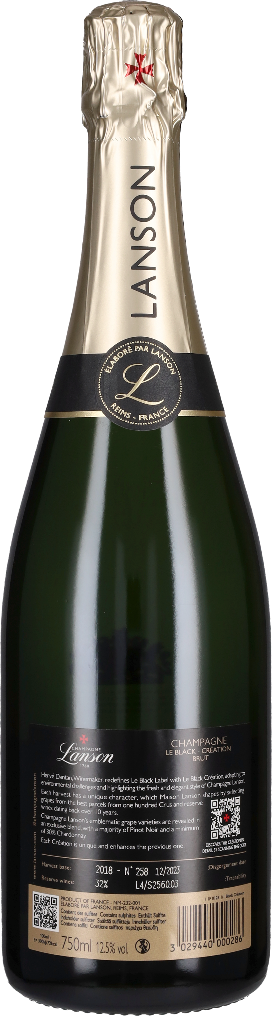 Champagne Brut 'Black Label' Lanson