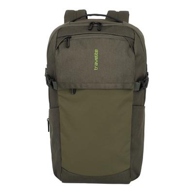 Laptoprucksack TRAVELITE "PATHWAY Allround", Gr. B/H/T: 22cm x 48cm x 16cm, grün (oliv), Polyester, Rucksäcke Laptoprucksack, mit Aufsteckfunktion – vielseitig für Arbeit, Alltag und Reisen