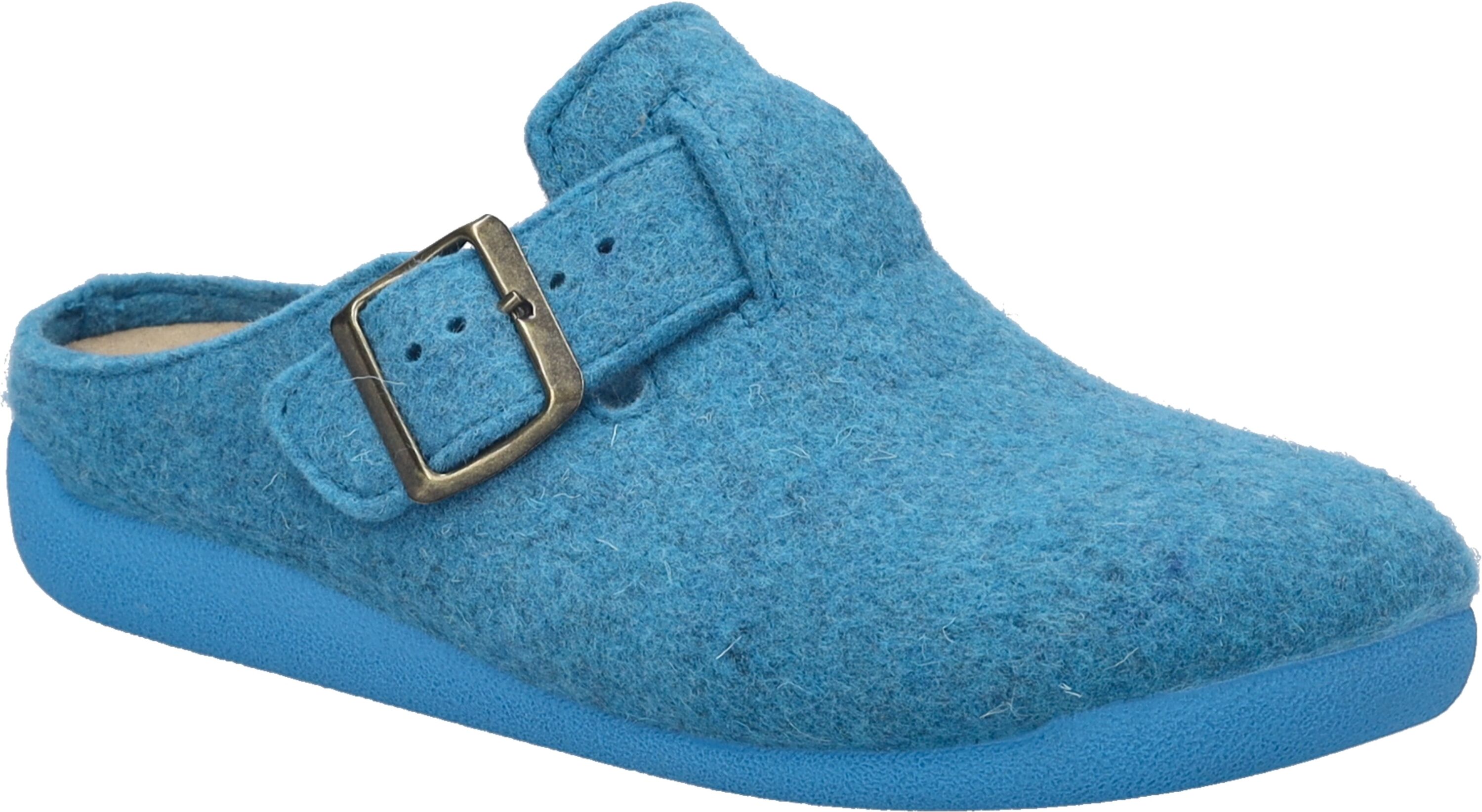 Hausschuh JOSEF SEIBEL "Cara 01, azur", Damen, Gr. 36, blau (azur), Obermaterial: 100% Textilmaterial TEXMAT., Schuhe Hausschuh