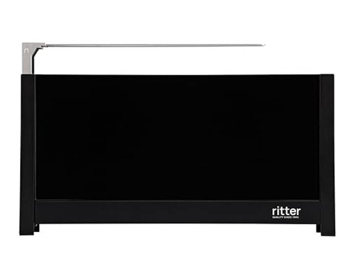 ritter volcano 5 Langschlitz-Toaster mit Brötchenaufsatz, extra schmal, Made in Germany, Schwarz