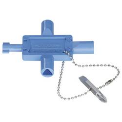 Hensel 68000290 Hensel Multikey für Doppelbart 3-/4-Kant 8 +Schlitz US 1 Multifunktionsschlüssel 1 St.